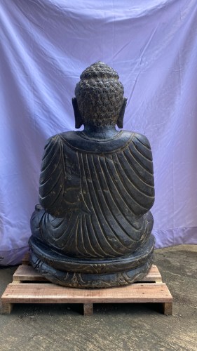 SEATED BUDDHA PRANIDHANA 80 CM BACK